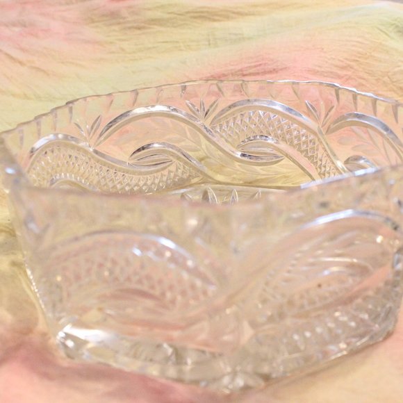 Vintage lead crystal fruit bowl - Picture 4 of 4
